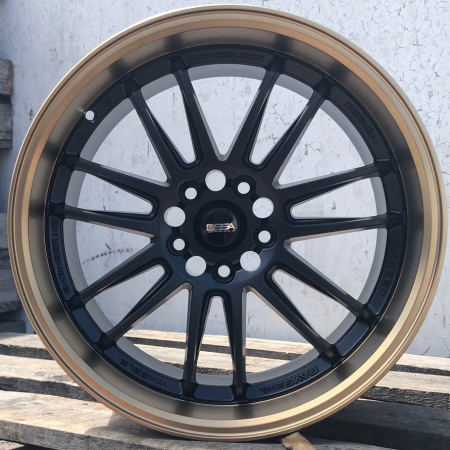 18X10.5 SSA 5X114.3 ET25 73.1 DASH SATIN BLACK/BRONZE LIP