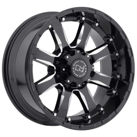 17X9 BGW 6X139.7 12 0000 BLACK RHINO SIERRA GLOSS BLACK MS