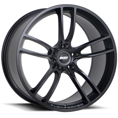 20X10 BGW 5X120 40 0000 DAYTONA MATT BLACK WITH MILLED WORDS