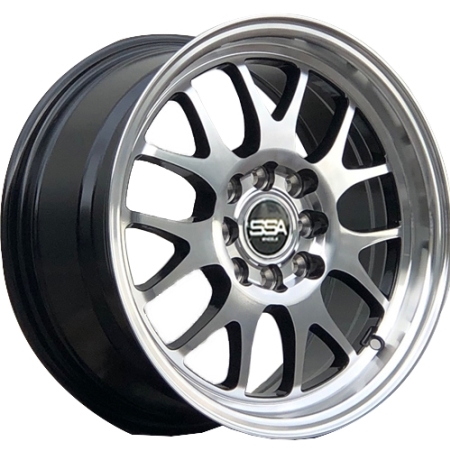 15X7 SSA 4X100/114.3 38 73.1 ENIGMA BLACK MACHINE FACE