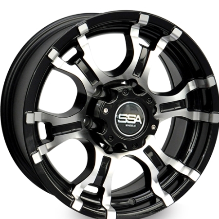 15X7 SSA 6X139.7 5 110 EQUIP BLACK W MACHINE FACE