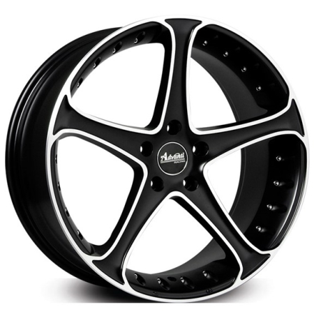 17X8 ADVANTI 5X120 45 0000 GAUNLET SATIN BLACK FP