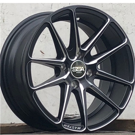 15X7 SSA 5X100/114.3 38 0000 PAX BLACK WITH MILLING