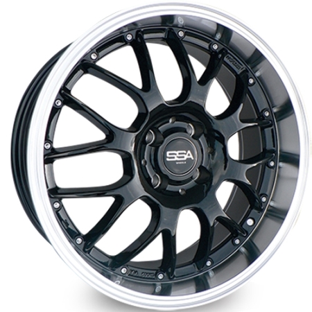 17X7.5 SSA 4X100 25 0000 CONCEPT BLACK MACHINE LIP