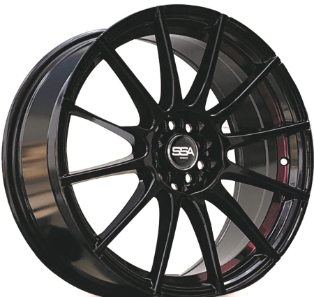 17X7 SSA 5X100/114.3 42 73.1 VESTA GLOSS BLACK MACHINE FACE