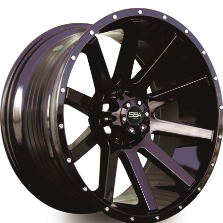 20X10 SSA 6X139.7 -12 108.2 HUMMER 4 GLOSS BLACK