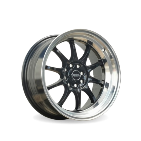 16X8 SSA 4X100/108 15 73.1 AGENT BLACK W MACHINE LIP