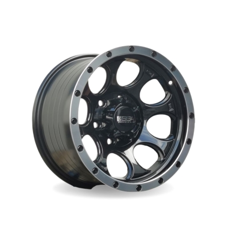 16X9 SSA 6X139.7 0 110.5 PRADO BLACK W MACHINE LIP
