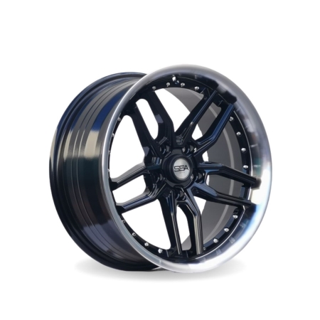 17X8 SSA 4X100 30 73.1 BOOST BLACK W MACHINE FACE/LIP