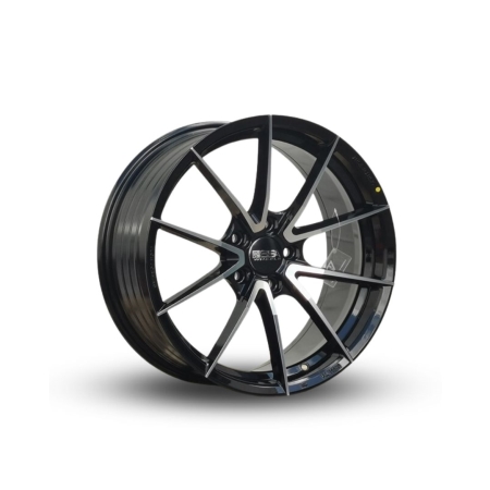 18X8 SSA 5X114.3 ET35 73.1 PLATINUM BLACK MACHINE FACE