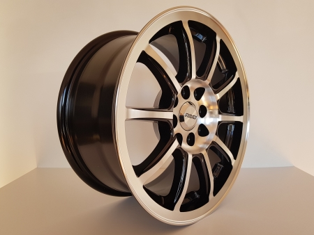 15X7.0 BLACK MACHINE FACE PCD 8X100/114.3 ET 35 CB 73.1