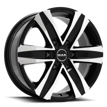 19X8.5 BLACK MACHINED LIP PCD 5X114.3 ET 40 CB 73.1