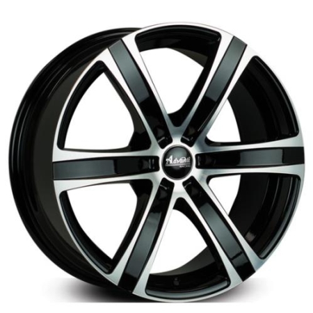 17X7.5 BGW 4X100/114.3 35 APEX GLOSS BLACK W MACHINE FACE