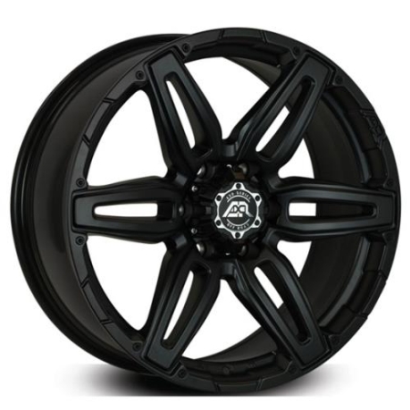 16X7 BGW 5X108/114.3 40 MAZE GLOSS BLACK W MACHINED FACE