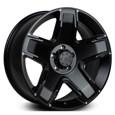 17X7.5 BGW 6X139.7 ET28 BANDIT GLOSS BLACK MACHINED LIP