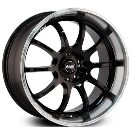 16X6.5 MAK 5X160 55 STONE5 GLOSS BLACK WITH MF