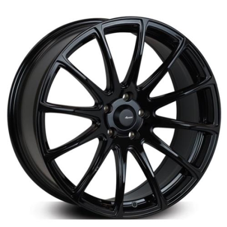 16X6.5 HRS 6X139.7 38 H-400 GLOSS BLACK W MACHINED FACE