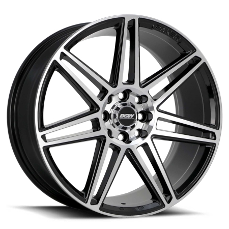 17X7.5 BGW 5X105/114.3 35 DAKODA GLOSS BLACK W MACHINED FACE