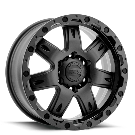 17X7.5 BGW 6X139.7 40 SHACKLE DOUBLE BLACK