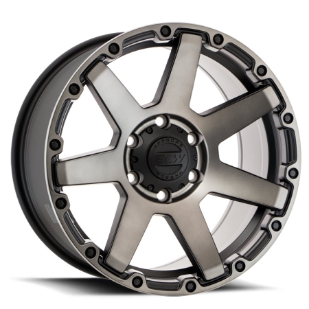 18X9 BGW 6X139.7 25 VADER MATT BLACK W MF & BRONZE TINT
