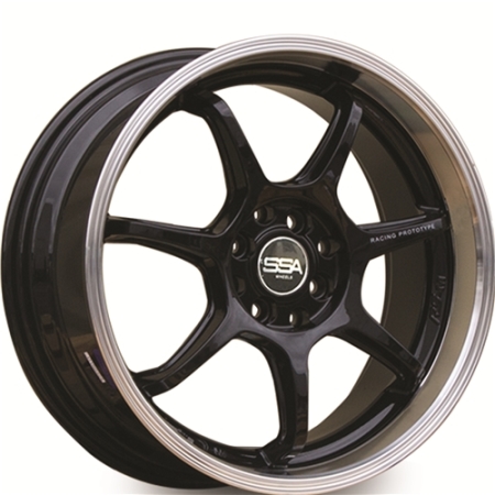 17X7.5 SSA 4X100/114.3 42 73.1 RAZE BLACK/MACHINE LIP
