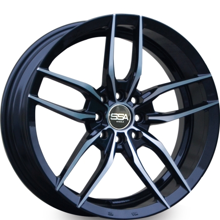 17X7.5 SSA 4X100/114.3 40 SIA BLACK MACHINE FACE