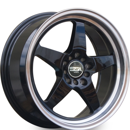 17X7.5 SSA 4X100 40 73.1 VOTA BLACK MACHINE LIP ET40
