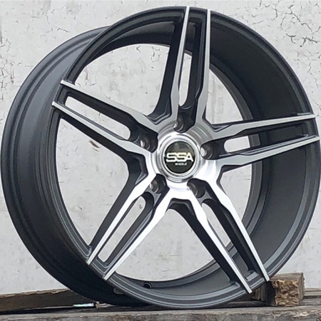 17X7.5 SSA 5X114.3 35 73.1 MERA MATTE ANTHRACITE MACHINED