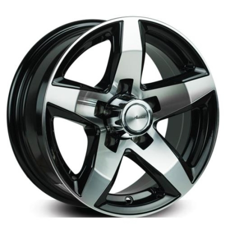 19X9.5 SSA 5X114.3 38 G-FORCE GLOSS BLACK W MACHINE LIP