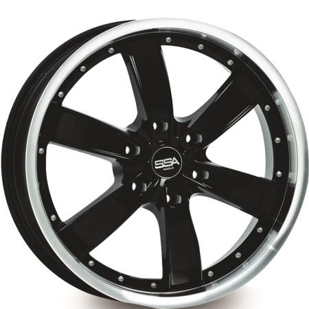 20X8.5 SSA 6X139.7 45 110 ABSOLUTE BLACK MACHINE LIP