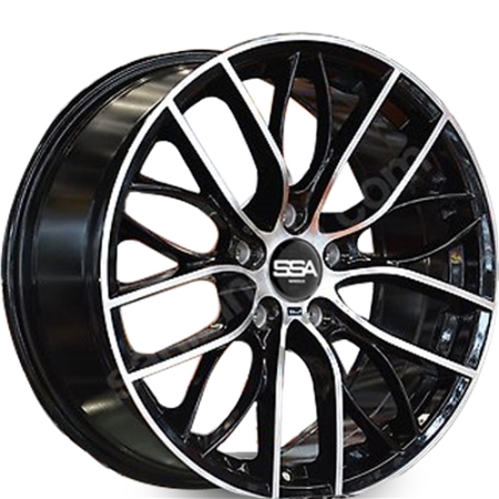20X8.5 SSA 5X120 33 72.56 BMW REPLICA BLACK MACHINE FACE