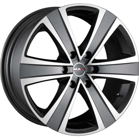 16X6.5 BGW 6X130 50 MAK FU0C06 GUNMETAL W MF & MATT COAT