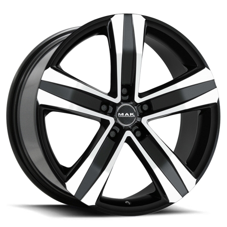 17X7.5 BGW 5X160 52 MAK STONE5 GLOSS BLACK W MF