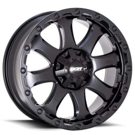 20X9 BGW 5X114.3 35 BLACK WIDOW SATIN BLACK W MF