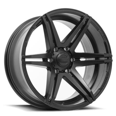 20X9 BGW 6X139.7 12 CROSSFIRE GLOSS BLACK W MILLED SPOKES