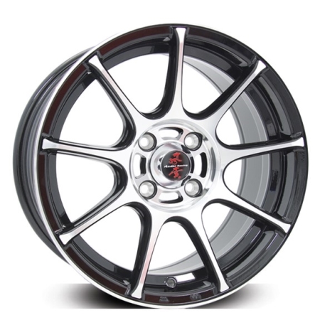 15X7 ADVANTI 4X100 40 ASAHI GLOSS BLACK