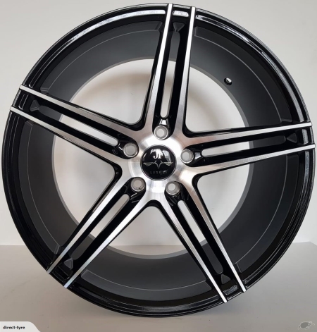 19X9.5 BLACK MACHINE FACE PCD 5X114.3 ET 35 CB 73.1