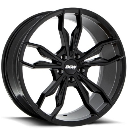 20X9 BGW 5X114.3 35 MOTION GLOSS BLACK W MACHINED EDGE