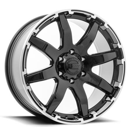 20X9 BGW 5X114.3 35 MOTION GLOSS BLACK W MACHINED EDGE