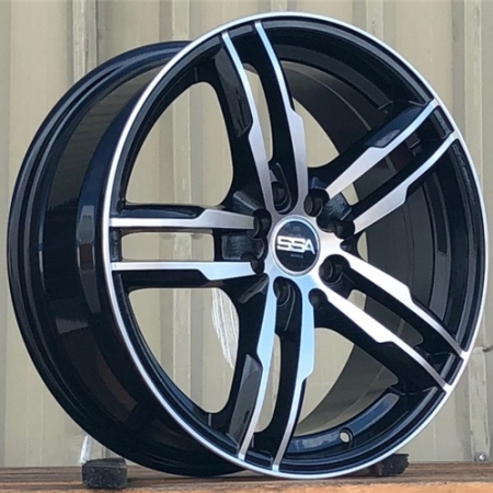 17X7 SSA 5X114.3 42 73.1 FAVOUR BLACK MACHINE FACE