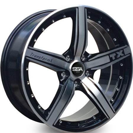 18X8 SSA 5X120 38 73.1 TRANSFORM BLACK MACHINE FACE