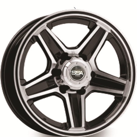 16X7 SSA 6X139.7 20 LOADED BLACK MACHINE FACE