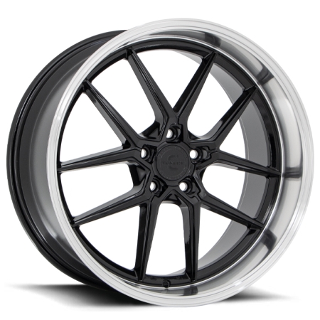 19X8.5 BGW 5X120 20 0000 COVERT CV4 GLOSS BLACK MACHINED LIP